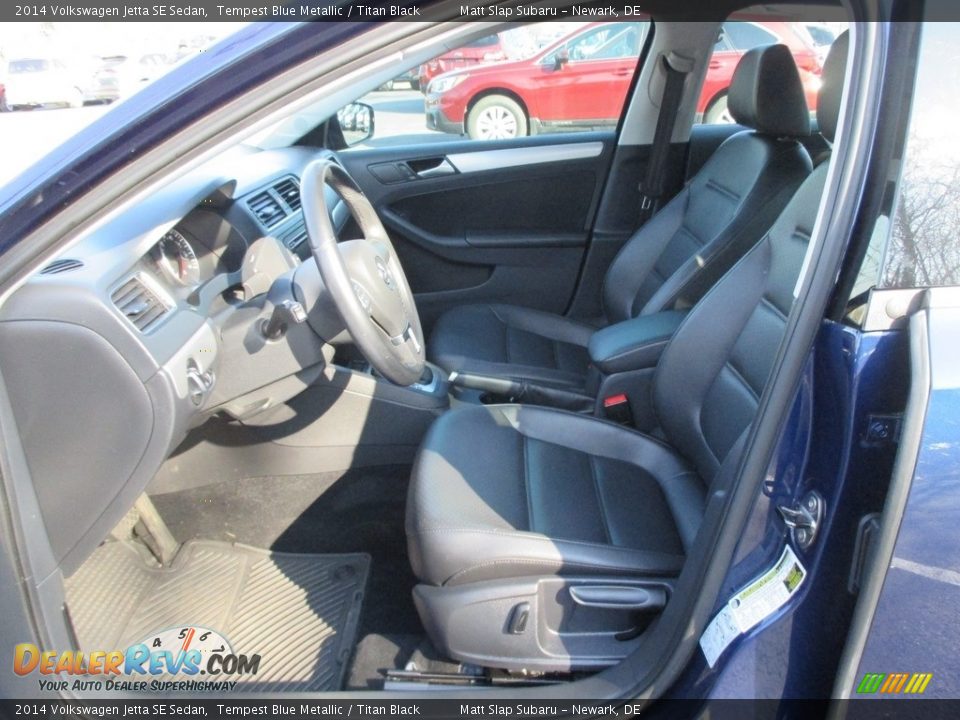 2014 Volkswagen Jetta SE Sedan Tempest Blue Metallic / Titan Black Photo #12