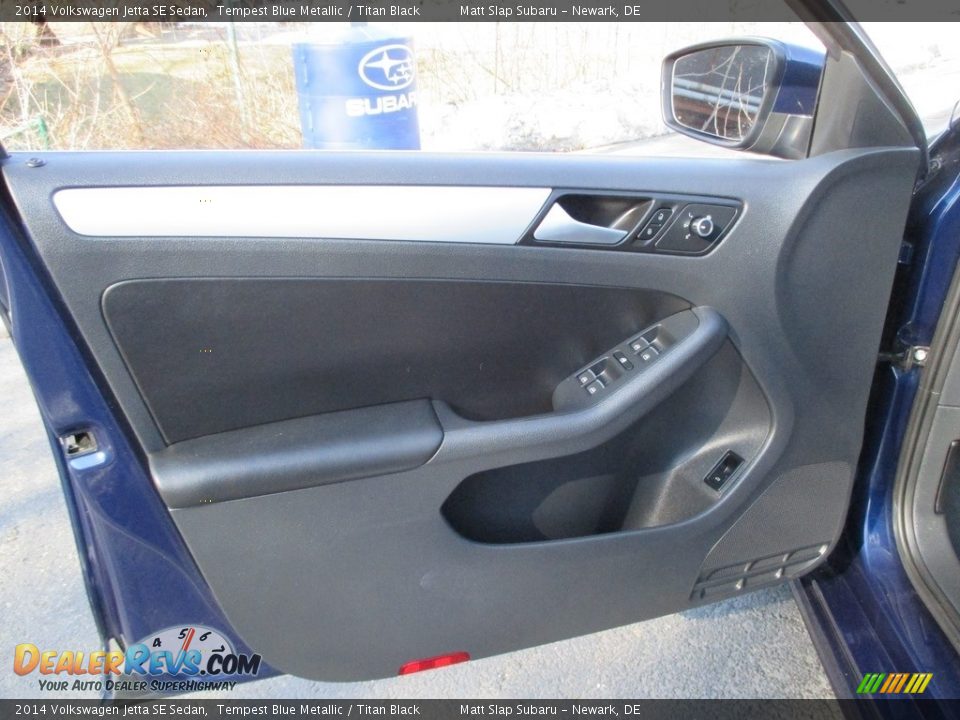 2014 Volkswagen Jetta SE Sedan Tempest Blue Metallic / Titan Black Photo #13