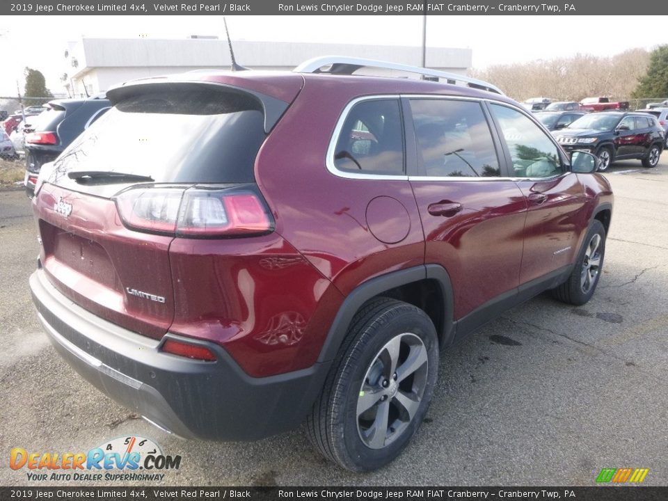 2019 Jeep Cherokee Limited 4x4 Velvet Red Pearl / Black Photo #5