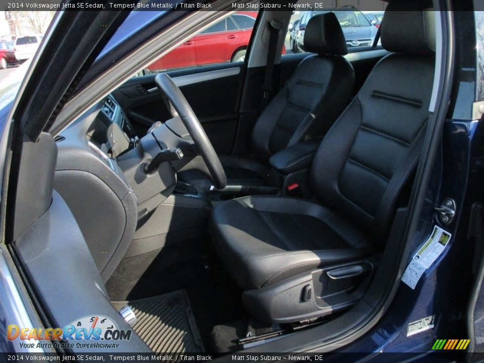2014 Volkswagen Jetta SE Sedan Tempest Blue Metallic / Titan Black Photo #15