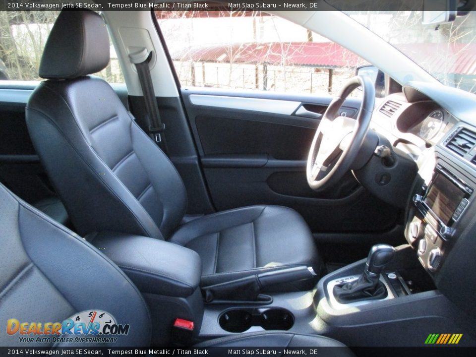 2014 Volkswagen Jetta SE Sedan Tempest Blue Metallic / Titan Black Photo #16