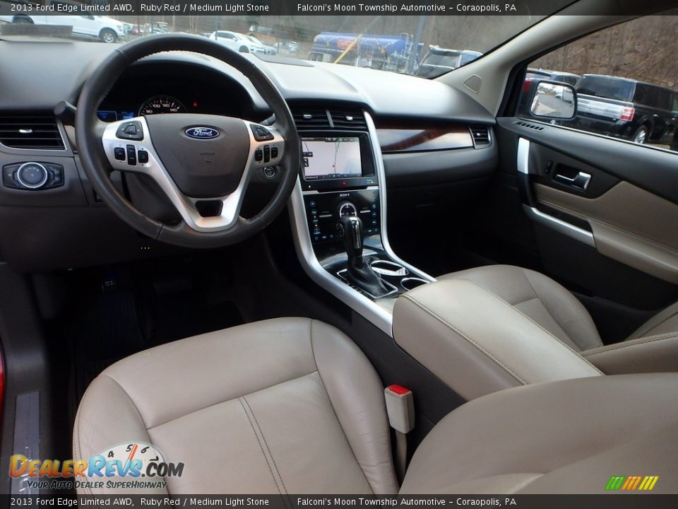 2013 Ford Edge Limited AWD Ruby Red / Medium Light Stone Photo #17