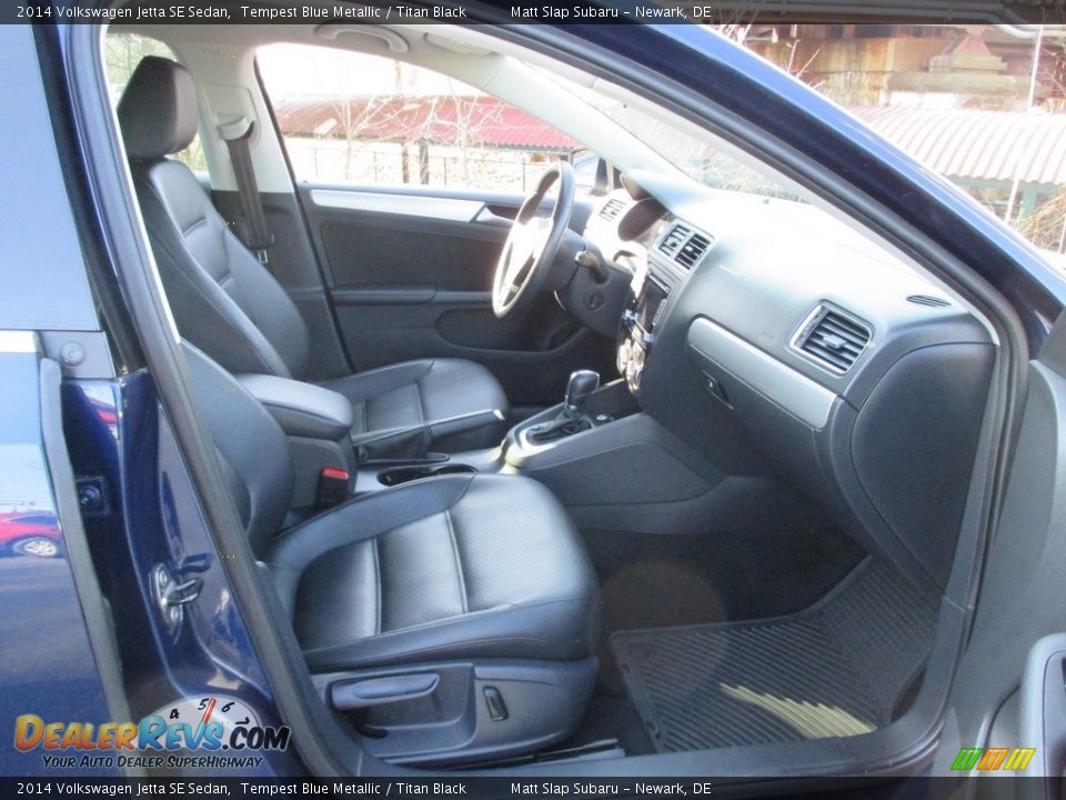 2014 Volkswagen Jetta SE Sedan Tempest Blue Metallic / Titan Black Photo #17
