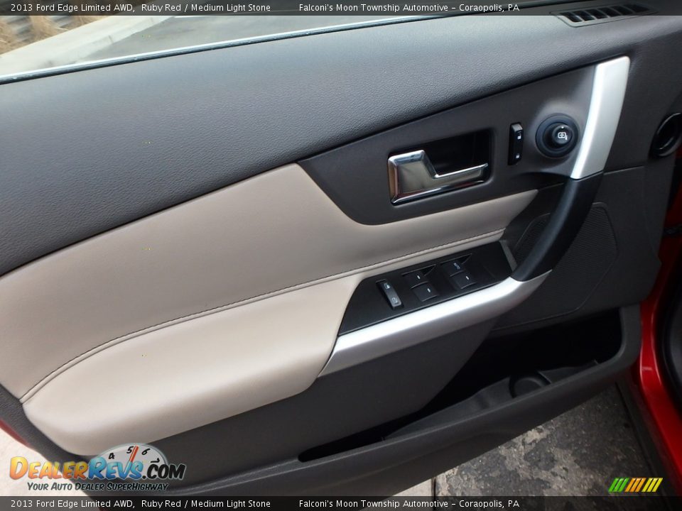 2013 Ford Edge Limited AWD Ruby Red / Medium Light Stone Photo #18