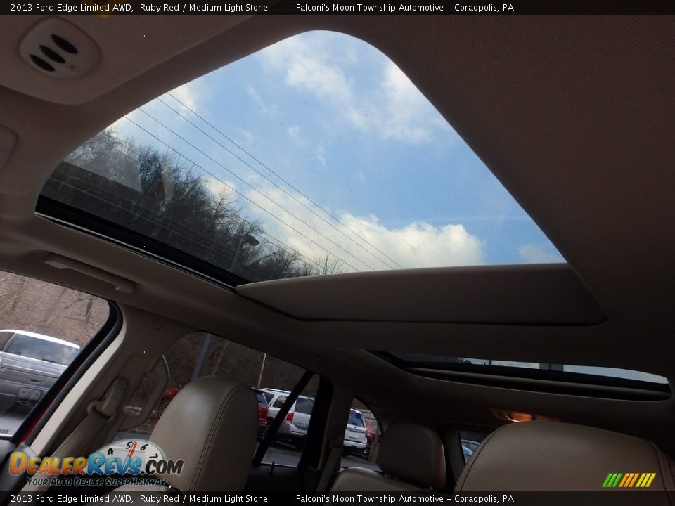 2013 Ford Edge Limited AWD Ruby Red / Medium Light Stone Photo #20