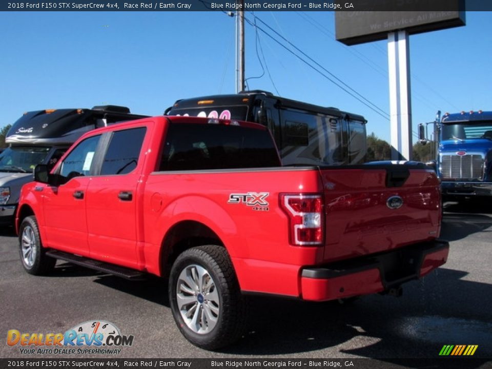 2018 Ford F150 STX SuperCrew 4x4 Race Red / Earth Gray Photo #3