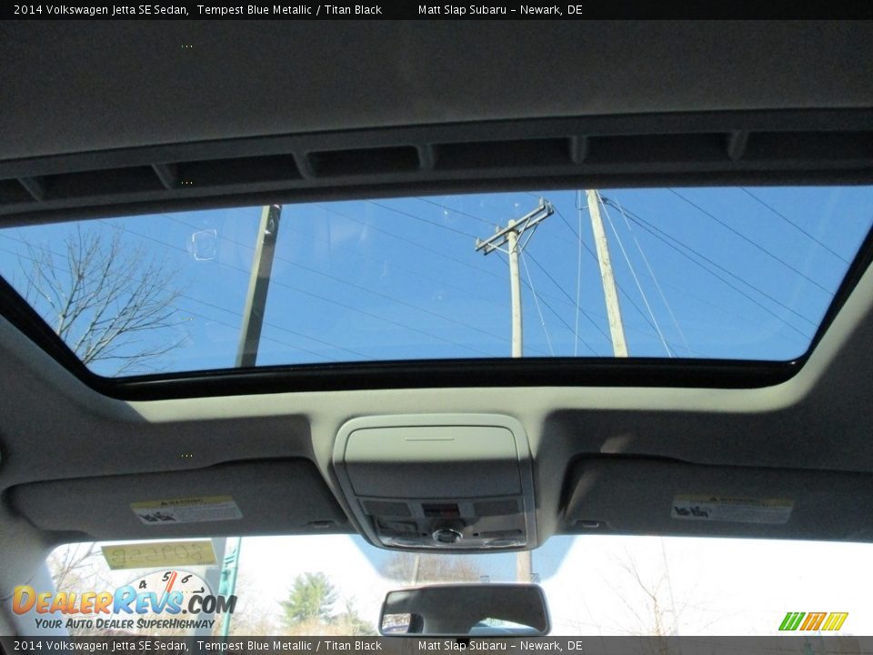 2014 Volkswagen Jetta SE Sedan Tempest Blue Metallic / Titan Black Photo #20