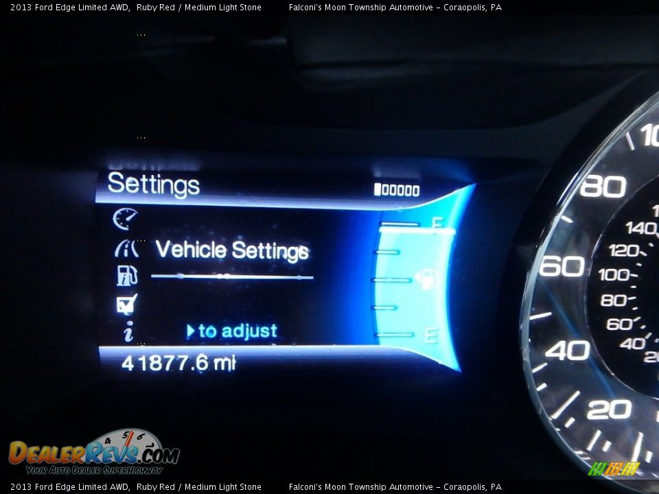 2013 Ford Edge Limited AWD Ruby Red / Medium Light Stone Photo #24