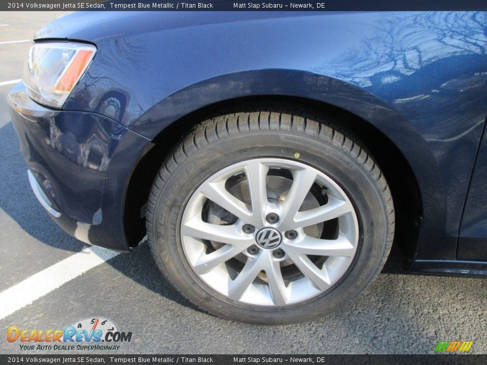 2014 Volkswagen Jetta SE Sedan Tempest Blue Metallic / Titan Black Photo #22