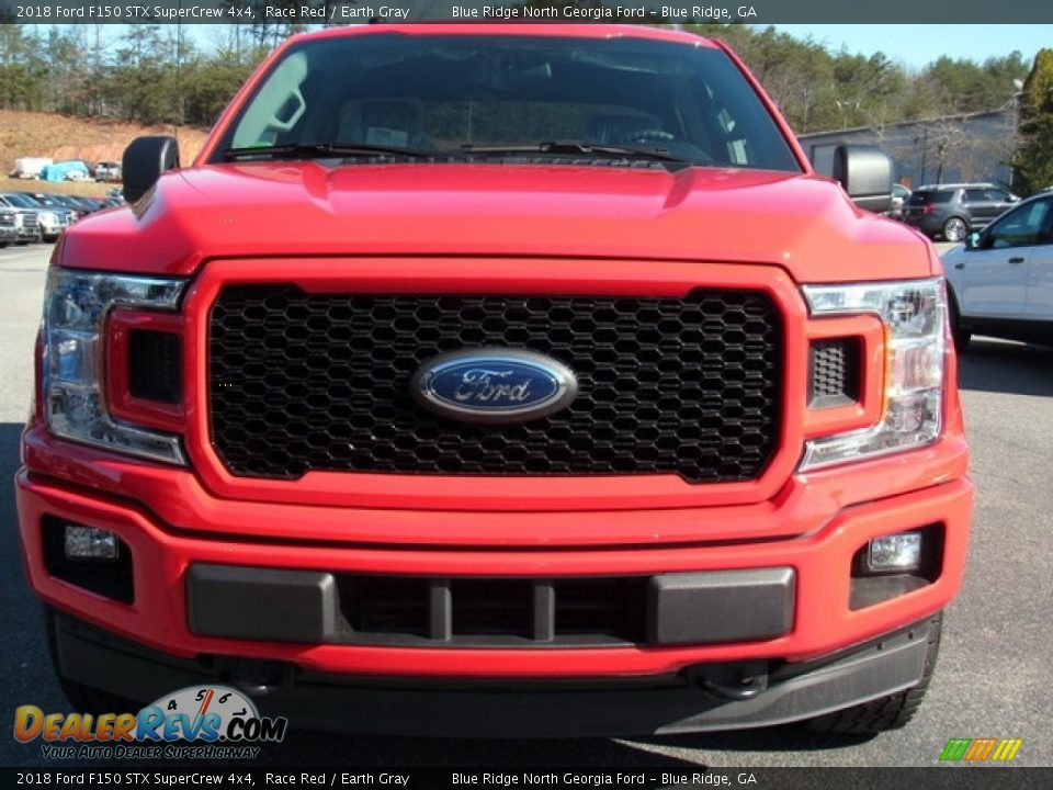 2018 Ford F150 STX SuperCrew 4x4 Race Red / Earth Gray Photo #8