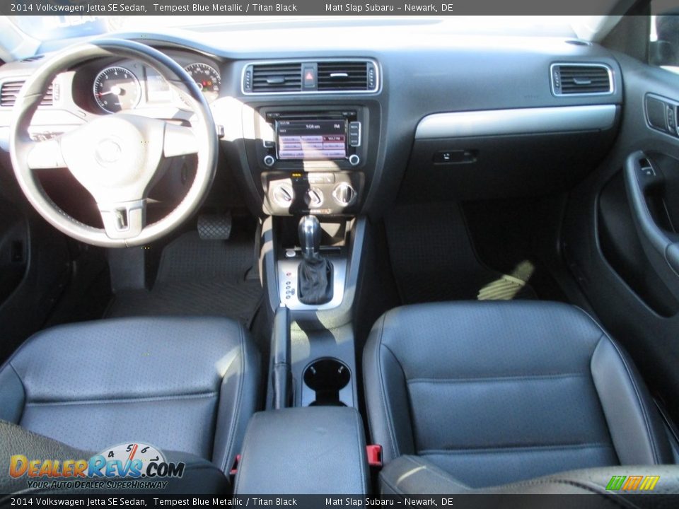 2014 Volkswagen Jetta SE Sedan Tempest Blue Metallic / Titan Black Photo #24
