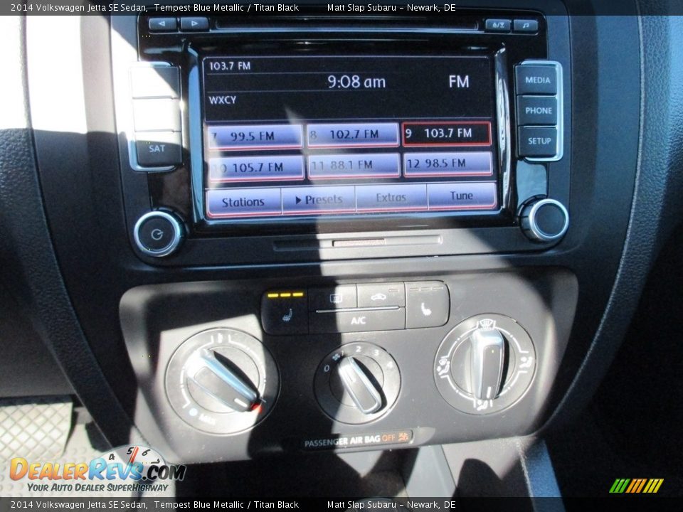 2014 Volkswagen Jetta SE Sedan Tempest Blue Metallic / Titan Black Photo #25