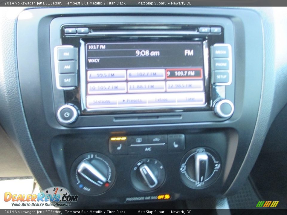 2014 Volkswagen Jetta SE Sedan Tempest Blue Metallic / Titan Black Photo #26