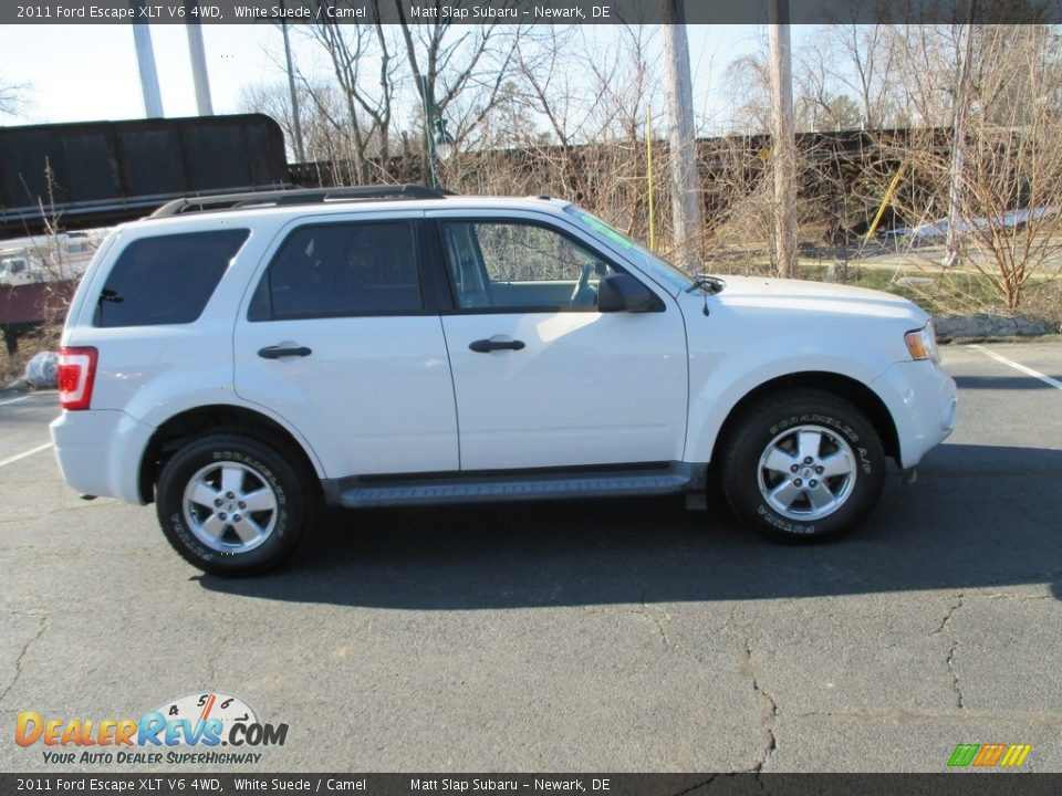 2011 Ford Escape XLT V6 4WD White Suede / Camel Photo #5