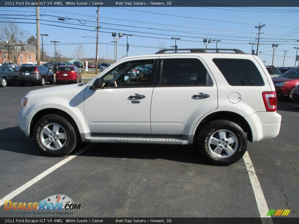 2011 Ford Escape XLT V6 4WD White Suede / Camel Photo #9