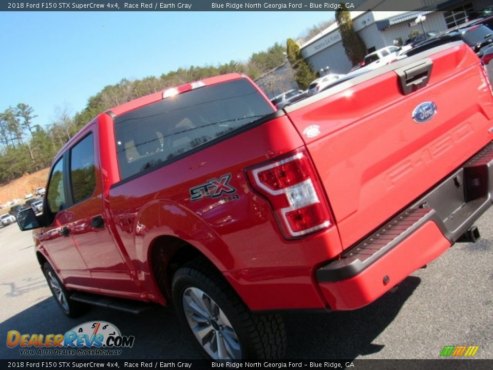 2018 Ford F150 STX SuperCrew 4x4 Race Red / Earth Gray Photo #31