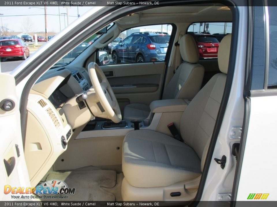 2011 Ford Escape XLT V6 4WD White Suede / Camel Photo #13