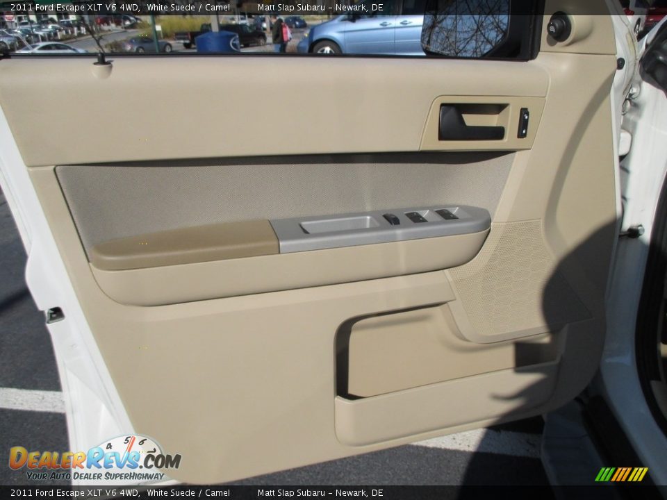 2011 Ford Escape XLT V6 4WD White Suede / Camel Photo #14