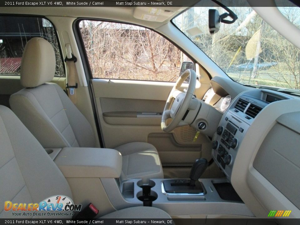 2011 Ford Escape XLT V6 4WD White Suede / Camel Photo #17