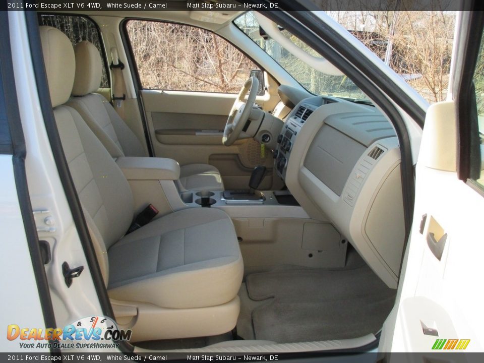 2011 Ford Escape XLT V6 4WD White Suede / Camel Photo #18