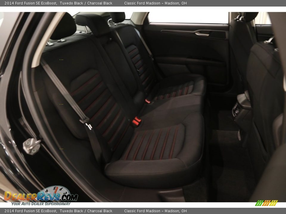 2014 Ford Fusion SE EcoBoost Tuxedo Black / Charcoal Black Photo #13