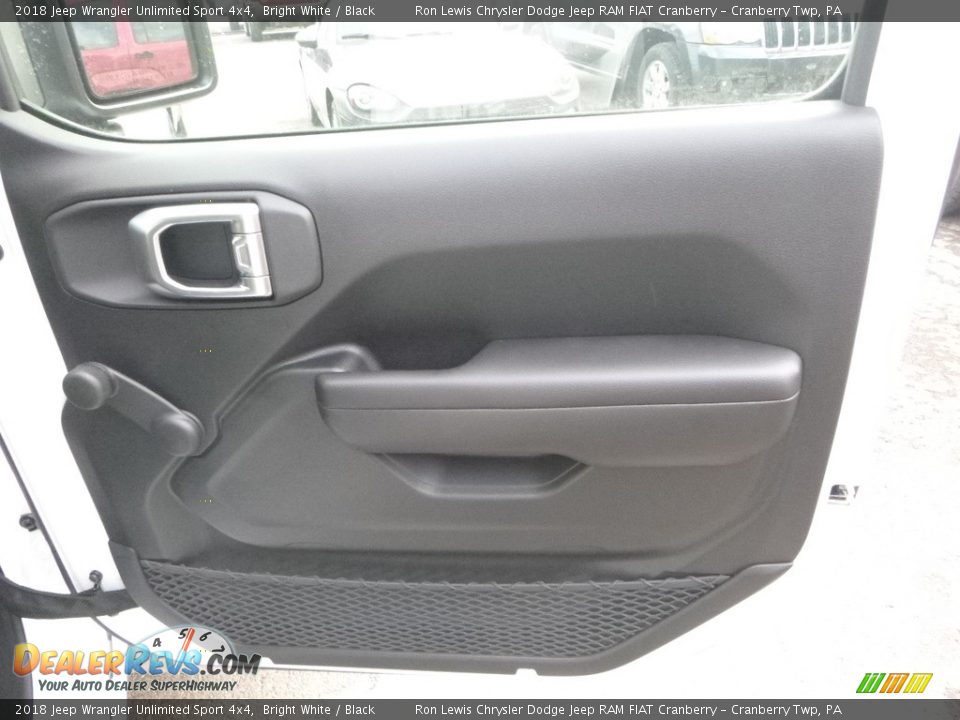 2018 Jeep Wrangler Unlimited Sport 4x4 Bright White / Black Photo #9