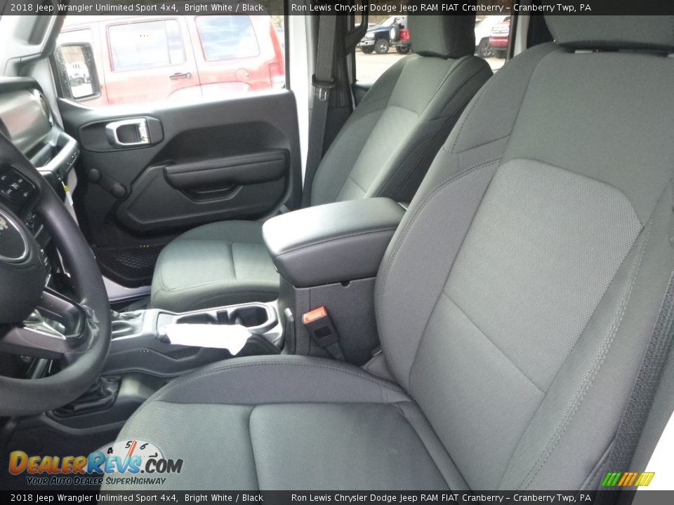 2018 Jeep Wrangler Unlimited Sport 4x4 Bright White / Black Photo #15