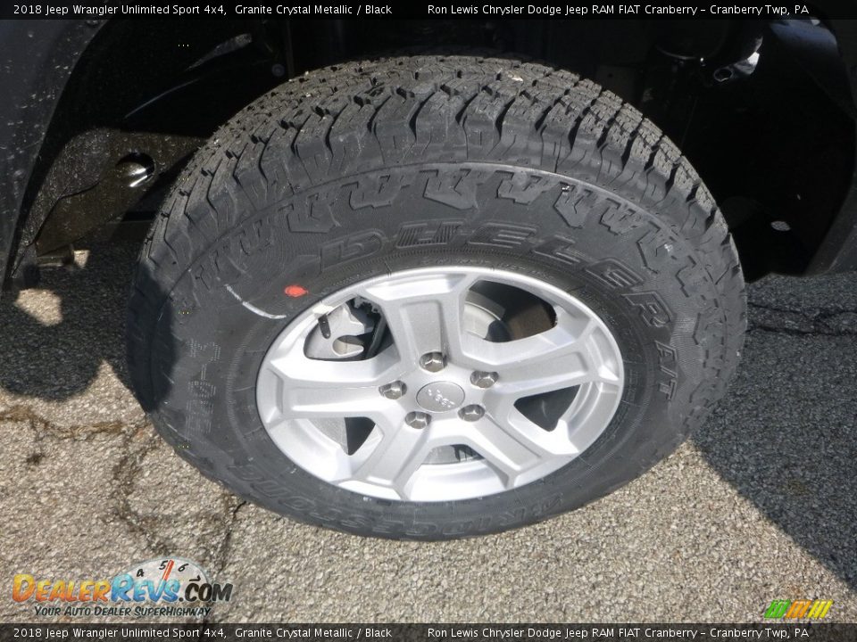 2018 Jeep Wrangler Unlimited Sport 4x4 Granite Crystal Metallic / Black Photo #8
