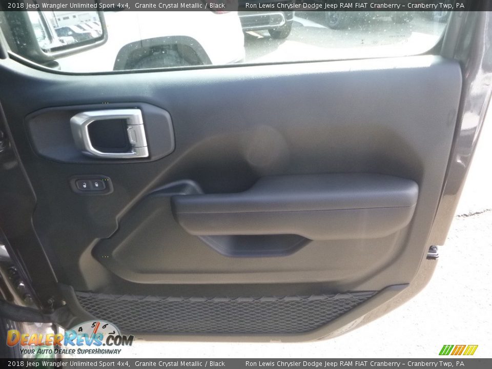 2018 Jeep Wrangler Unlimited Sport 4x4 Granite Crystal Metallic / Black Photo #11