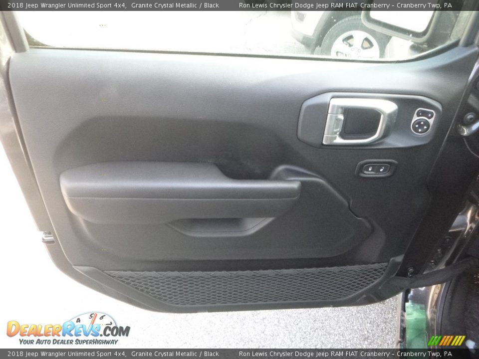 2018 Jeep Wrangler Unlimited Sport 4x4 Granite Crystal Metallic / Black Photo #13