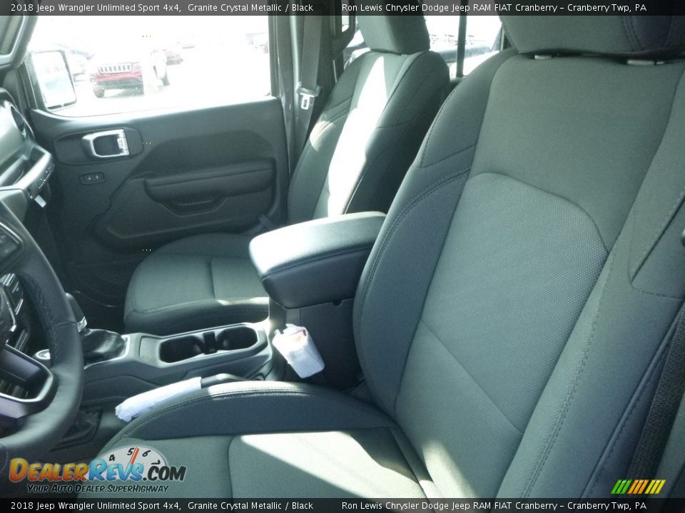 2018 Jeep Wrangler Unlimited Sport 4x4 Granite Crystal Metallic / Black Photo #15