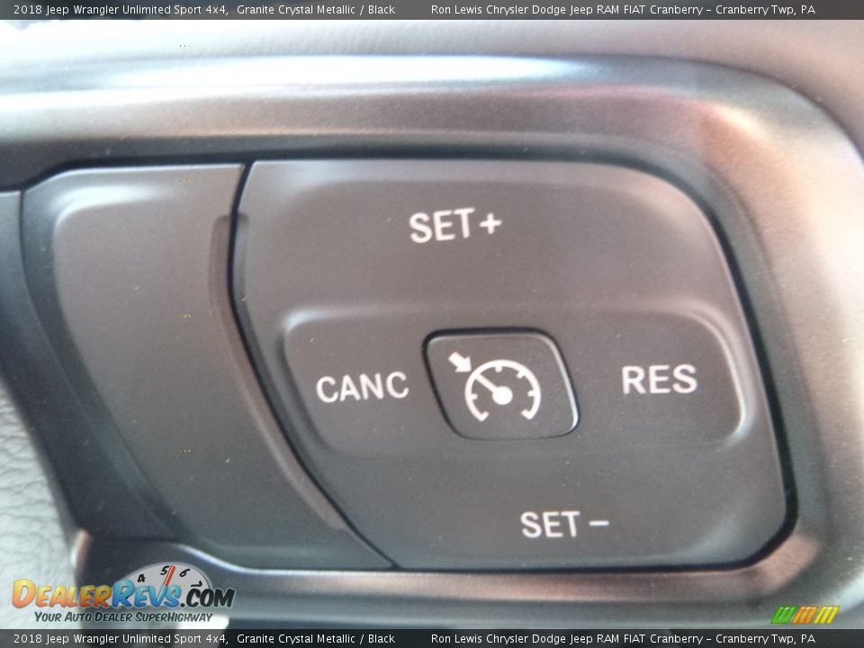 2018 Jeep Wrangler Unlimited Sport 4x4 Granite Crystal Metallic / Black Photo #19