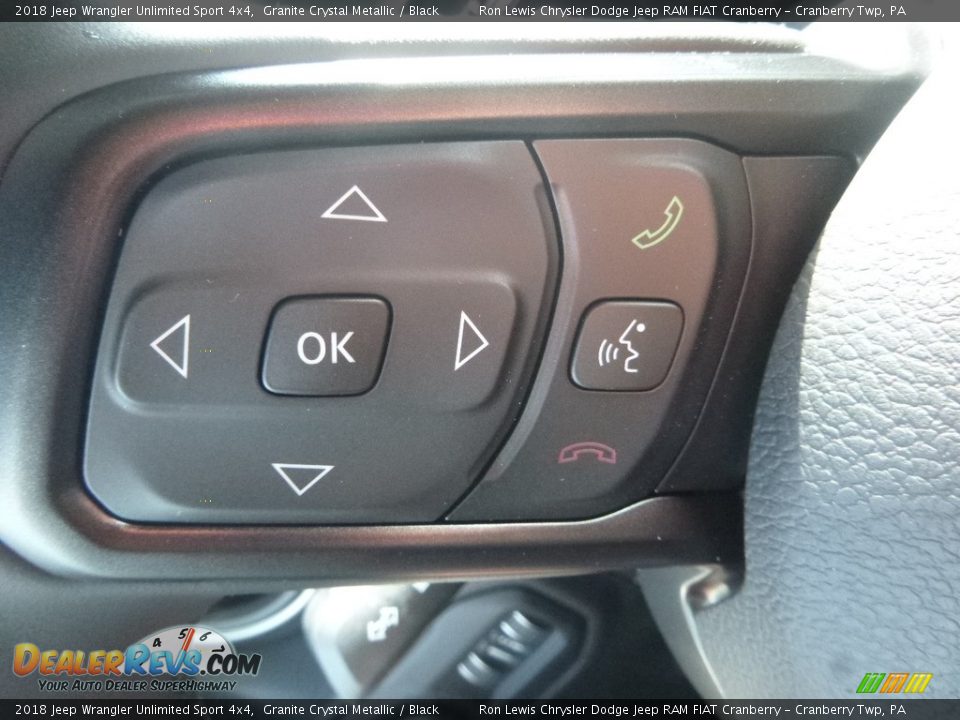 2018 Jeep Wrangler Unlimited Sport 4x4 Granite Crystal Metallic / Black Photo #20