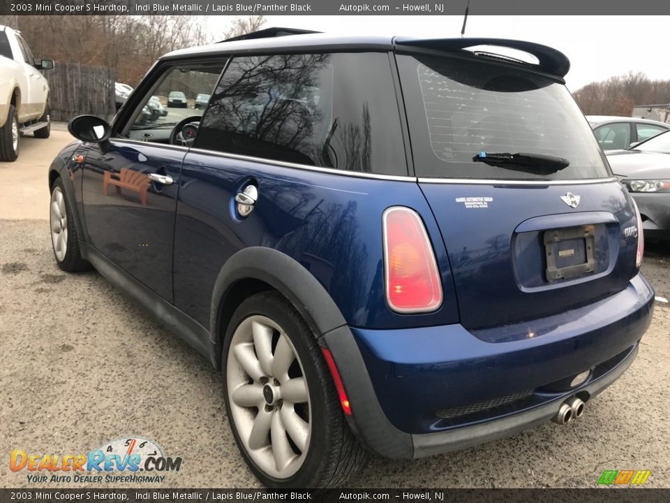 2003 Mini Cooper S Hardtop Indi Blue Metallic / Lapis Blue/Panther Black Photo #5