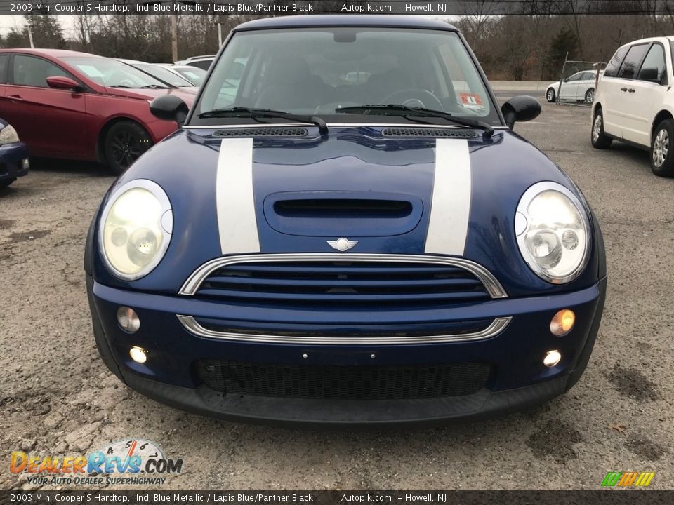 2003 Mini Cooper S Hardtop Indi Blue Metallic / Lapis Blue/Panther Black Photo #12