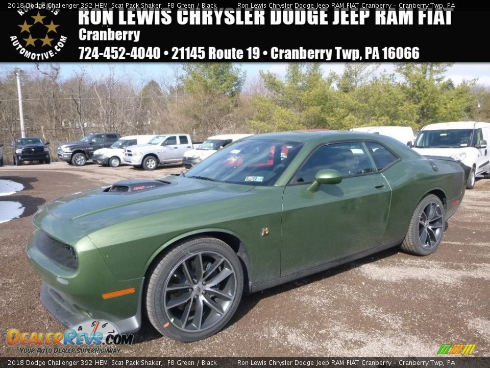 2018 Dodge Challenger 392 HEMI Scat Pack Shaker F8 Green / Black Photo #1