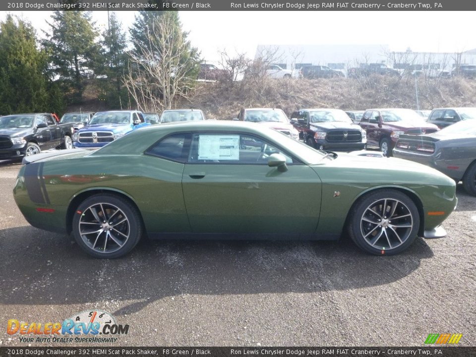 2018 Dodge Challenger 392 HEMI Scat Pack Shaker F8 Green / Black Photo #6