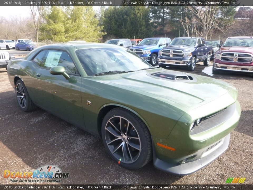 2018 Dodge Challenger 392 HEMI Scat Pack Shaker F8 Green / Black Photo #7