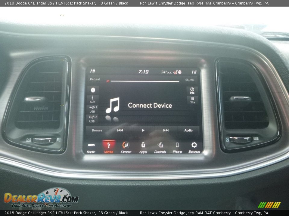 2018 Dodge Challenger 392 HEMI Scat Pack Shaker F8 Green / Black Photo #16