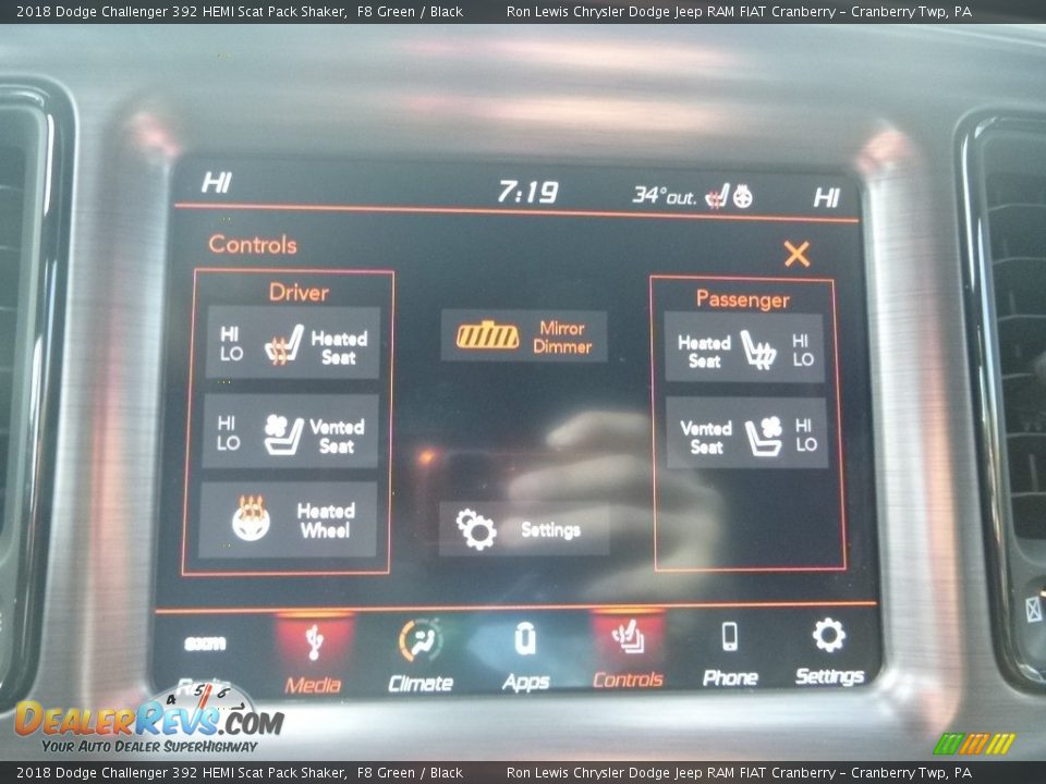 2018 Dodge Challenger 392 HEMI Scat Pack Shaker F8 Green / Black Photo #17