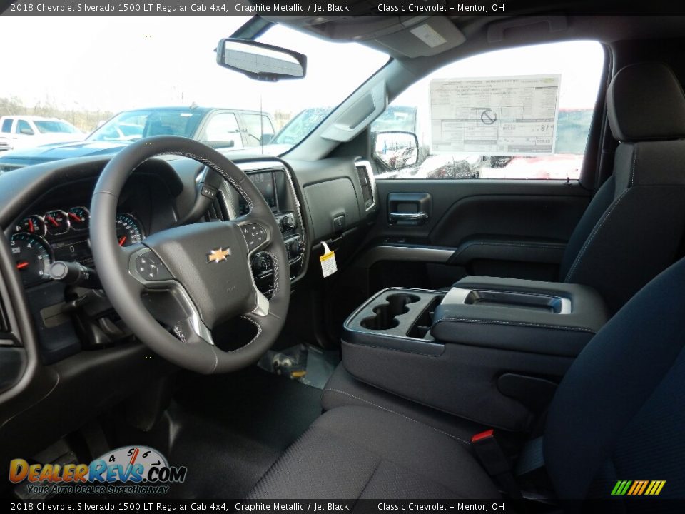 2018 Chevrolet Silverado 1500 LT Regular Cab 4x4 Graphite Metallic / Jet Black Photo #7