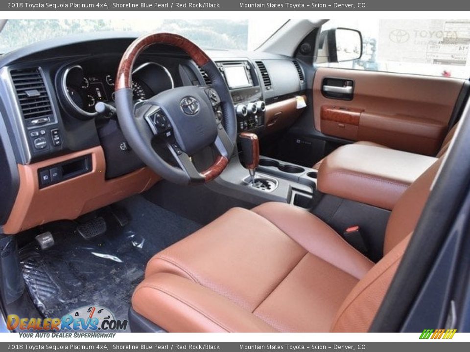 Red Rock/Black Interior - 2018 Toyota Sequoia Platinum 4x4 Photo #5