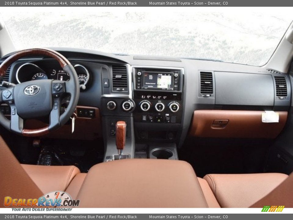 Dashboard of 2018 Toyota Sequoia Platinum 4x4 Photo #8