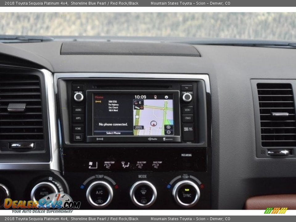 2018 Toyota Sequoia Platinum 4x4 Shoreline Blue Pearl / Red Rock/Black Photo #10