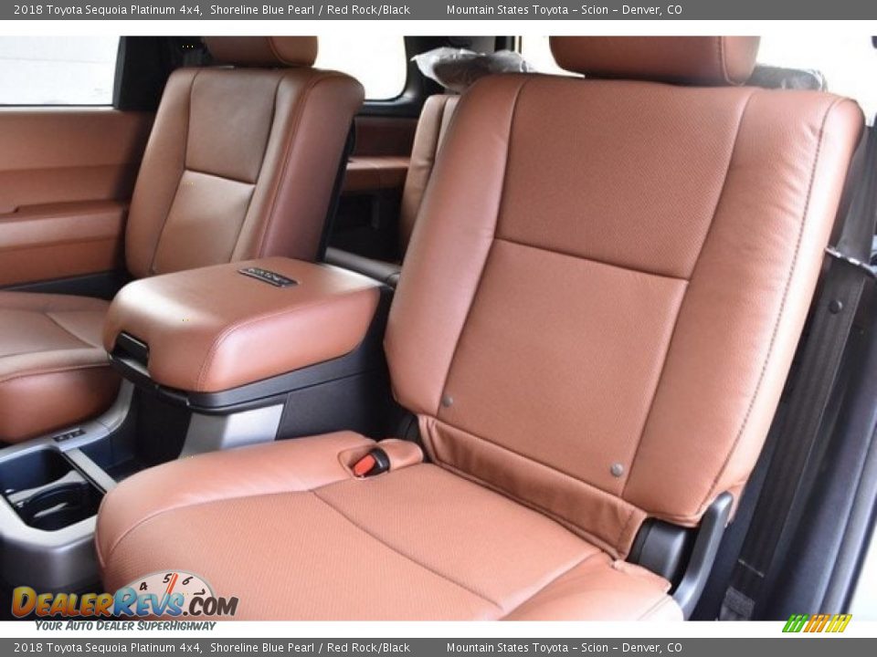 Rear Seat of 2018 Toyota Sequoia Platinum 4x4 Photo #16