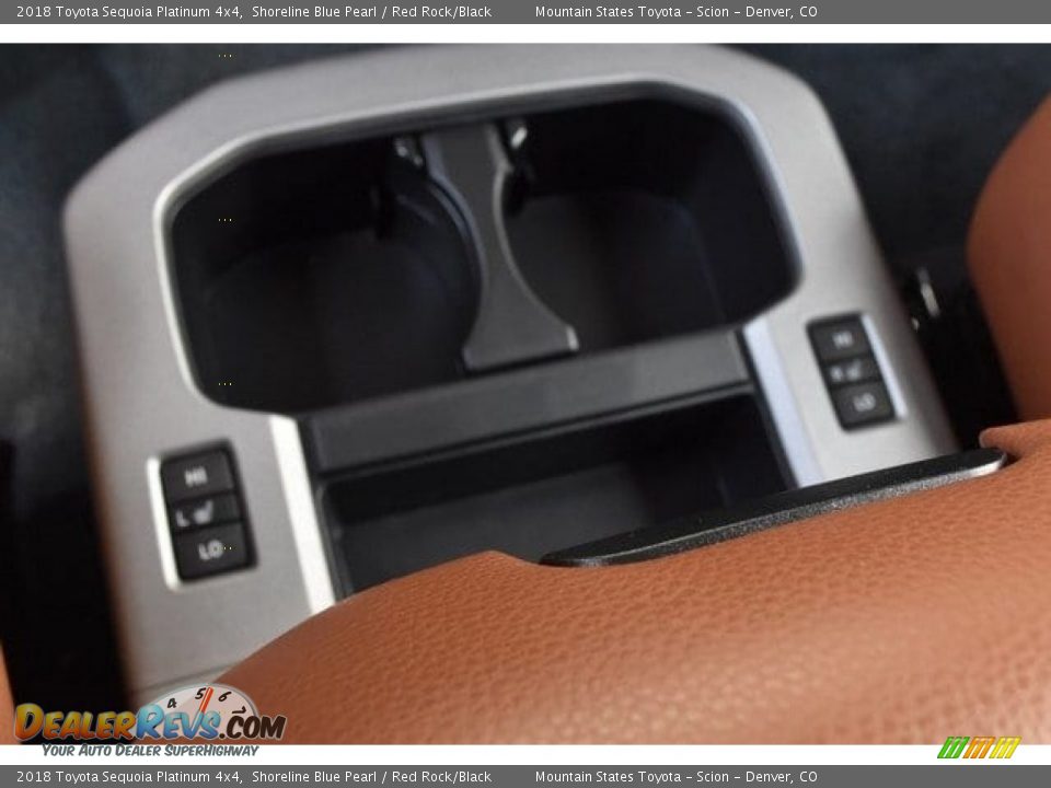 2018 Toyota Sequoia Platinum 4x4 Shoreline Blue Pearl / Red Rock/Black Photo #18