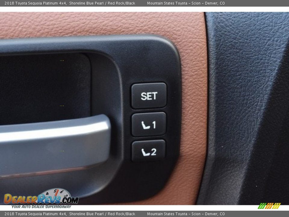 2018 Toyota Sequoia Platinum 4x4 Shoreline Blue Pearl / Red Rock/Black Photo #29