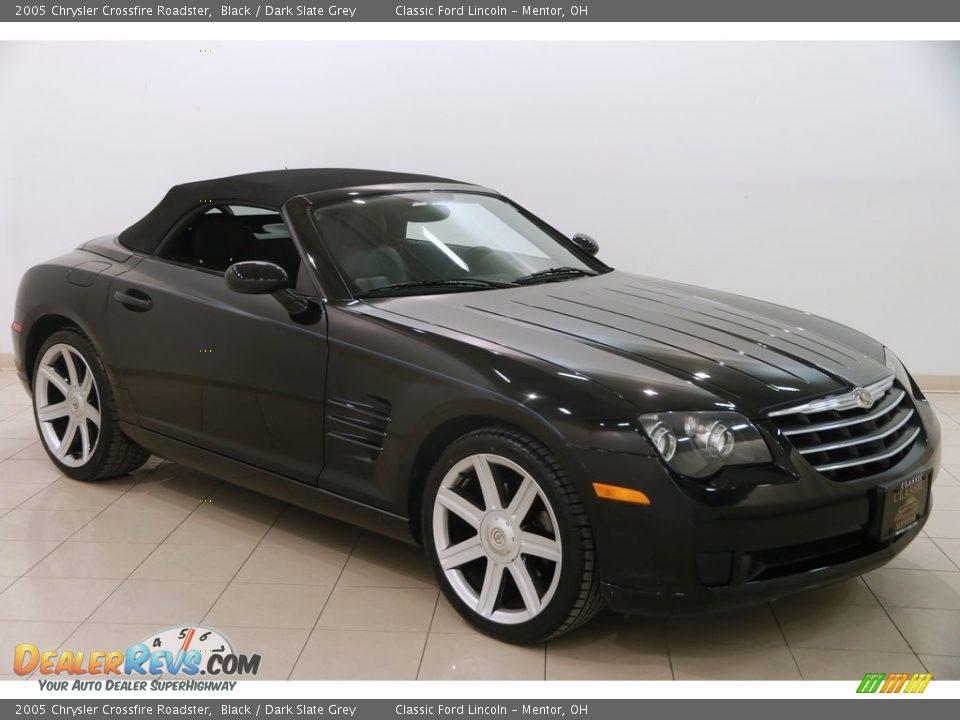 2005 Chrysler Crossfire Roadster Black / Dark Slate Grey Photo #2