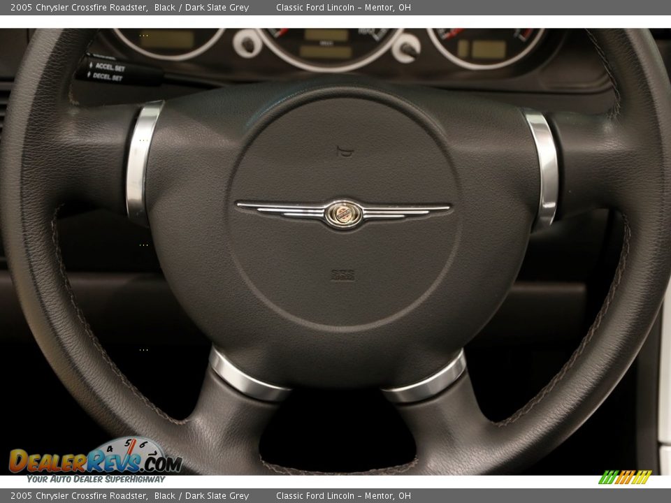 2005 Chrysler Crossfire Roadster Black / Dark Slate Grey Photo #8