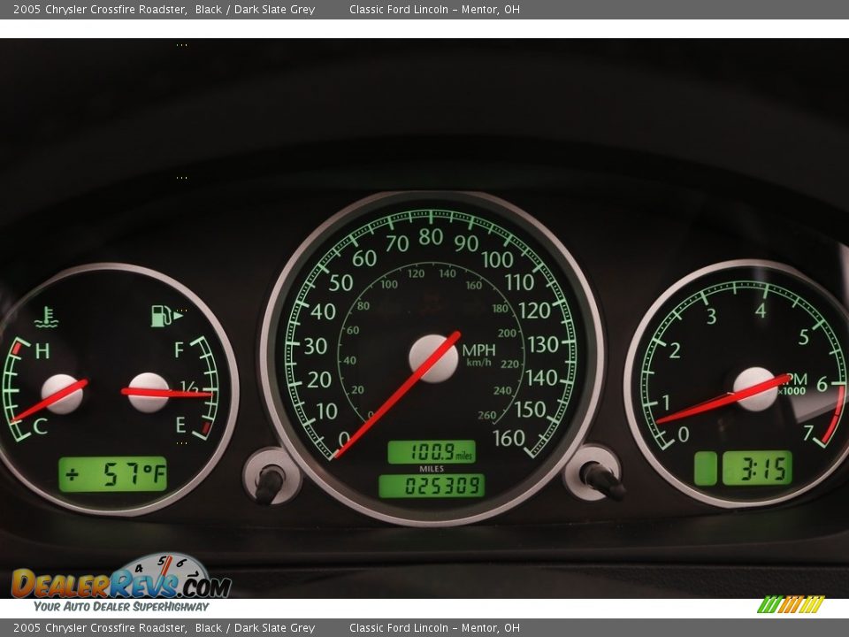 2005 Chrysler Crossfire Roadster Black / Dark Slate Grey Photo #9